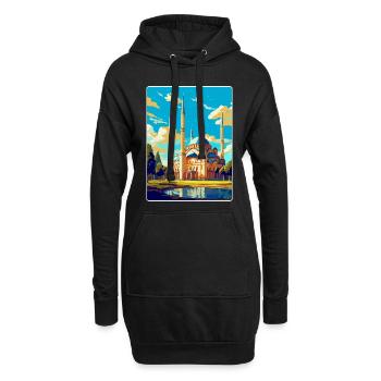 Edirne Türkei Vintage Reiseposter WPA Souvenir - Hoodie-Kleid - Schwarz - Vorne
