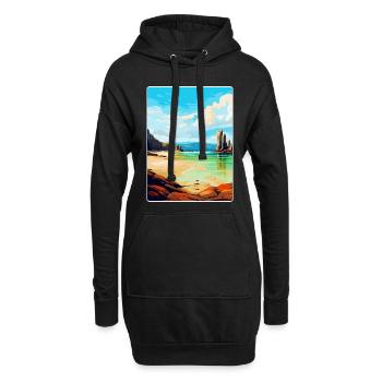 Isle Of Lewis Schottland Vereinigtes Königreich Vintage Reiseposter - Hoodie-Kleid - Schwarz - Vorne