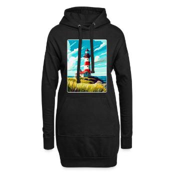 Plymouth Angleterre Royaume-Uni Affiche de voyage vintage souvenir - Sweat-shirt à capuche long Femme - noir - Devant