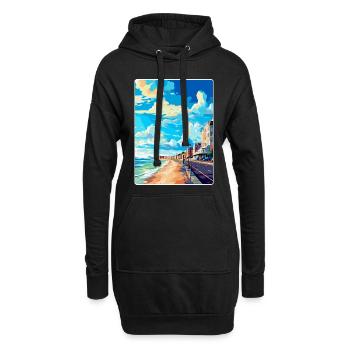 Hove England Uk Vintage Reiseplakat Souvenir WPA - Hoodie-Kleid - Schwarz - Vorne