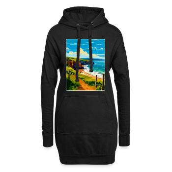Devon West Country Vintage Reiseposter Souvenir - Hoodie-Kleid - Schwarz - Vorne