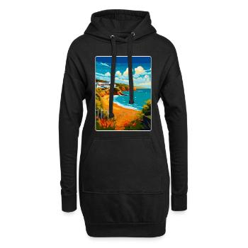 Devon West Country Vintage Reiseposter Souvenir - Hoodie-Kleid - Schwarz - Vorne