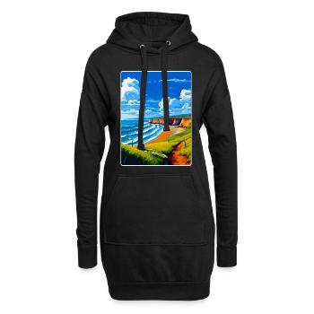 Nord-Devon Vintage Reiseposter Souvenir WPA - Hoodie-Kleid - Schwarz - Vorne