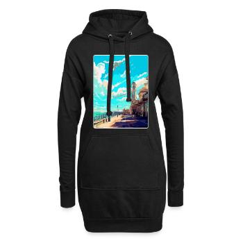 Brighton England Uk Vintage Reise Poster Souvenir - Hoodie-Kleid - Schwarz - Vorne
