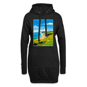 Dorset Uk Vintage Reiseposter Souvenir WPA - Hoodie-Kleid - Schwarz - Vorne