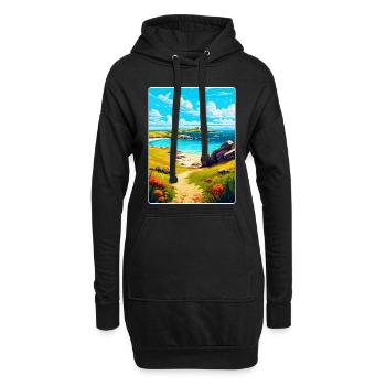 Scilly-Inseln Uk Vintage Reiseposter Souvenir - Hoodie-Kleid - Schwarz - Vorne