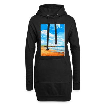 Constantine Bay, Cornwall, England, Vereinigtes Königreich, Reiseposter - Hoodie-Kleid - Schwarz - Vorne
