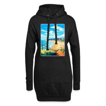 Bournemouth Dorset Vintage Reiseposter Souvenir - Hoodie-Kleid - Schwarz - Vorne