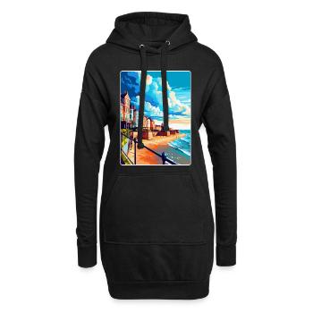 Cromer England Uk Vintage Reiseposter Souvenir - Hoodie-Kleid - Schwarz - Vorne