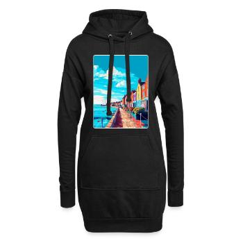Weymouth England Uk Vintage Reiseposter Souvenir - Hoodie-Kleid - Schwarz - Vorne