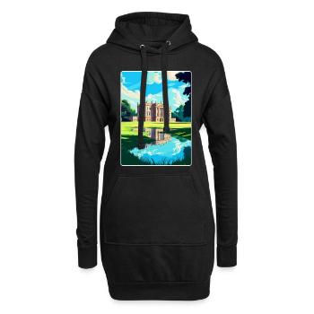 Attingham Park Shropshire Reiseposter Souvenir - Hoodie-Kleid - Schwarz - Vorne