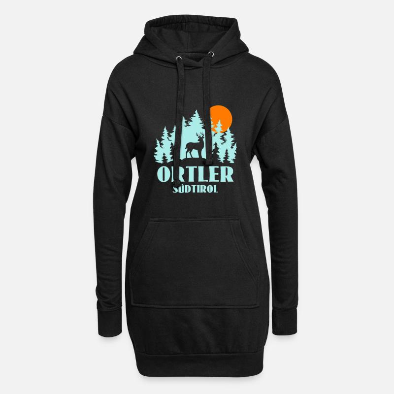 Ortler - Hoodie-Kleid - Schwarz