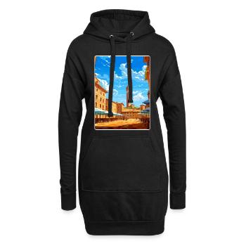 Siena Italien Reise Poster Souvenir Postkarte Farbe - Hoodie-Kleid - Schwarz - Vorne