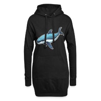 Wal Walfisch - Hoodie-Kleid - Schwarz - Vorne