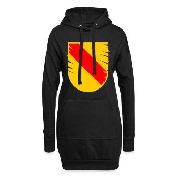 Im schönen Badnerland - Hoodie-Kleid - Schwarz - Vorne