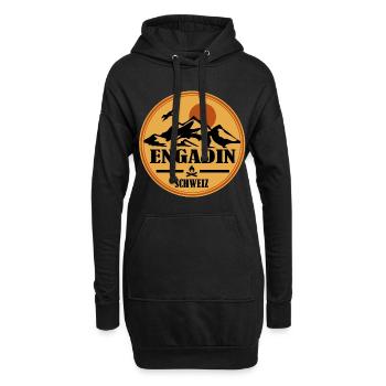 Engadin - Hoodie-Kleid - Schwarz - Vorne