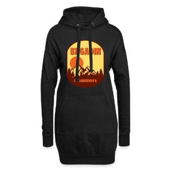Engadin - Hoodie-Kleid - Schwarz - Vorne
