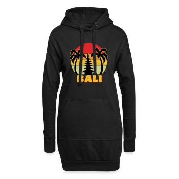 Bali - Sweat-shirt à capuche long Femme - noir - Devant
