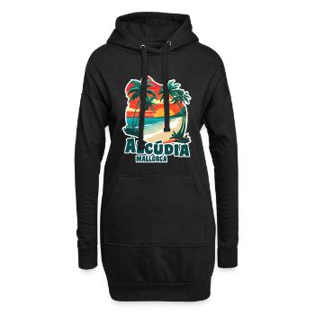 Alcudia Mallorca - Hoodie-Kleid - Schwarz - Vorne