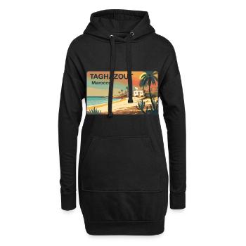 Taghazout - Sweat-shirt à capuche long Femme - noir - Devant