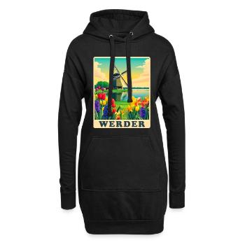 Werder Havel Windmühle - Hoodie-Kleid - Schwarz - Vorne