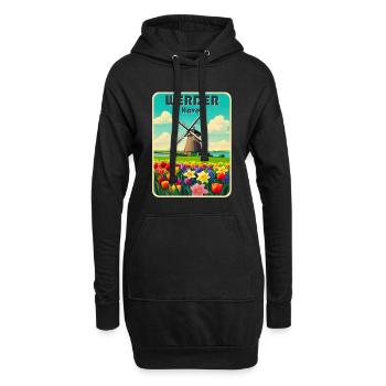 Werder Havel Windmühle - Hoodie-Kleid - Schwarz - Vorne