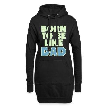 Père et fils - Sweat-shirt à capuche long Femme - noir - Devant