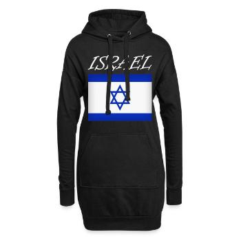 Israël - Sweat-shirt à capuche long Femme - noir - Devant