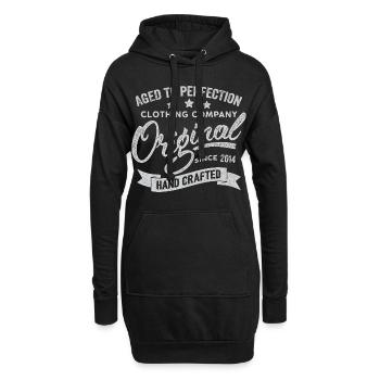 Original 2014 Jahrgang Retro 2014 Geburtstag 2014 - Hoodie-Kleid - Schwarz - Vorne