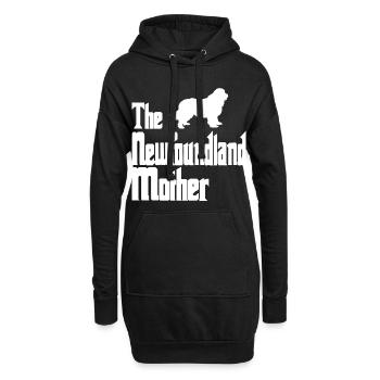 Neufundländer - Hunde Mutter Frauchen - Hoodie-Kleid - Schwarz - Vorne