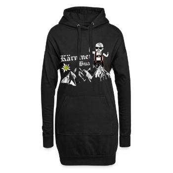 Kärnten Seen Kärntner Nudel Bua Lausbua Geschenk - Hoodie-Kleid - Schwarz - Vorne