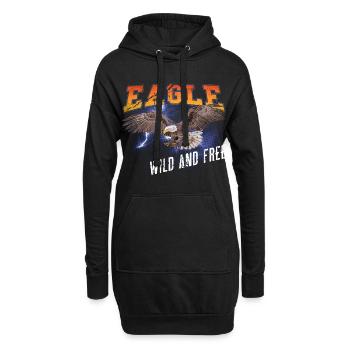 Eagle Eagle Freedom Freedom Nature Aventure - Sweat-shirt à capuche long Femme - noir - Devant