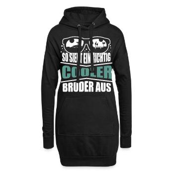 Cooler Bruder Geschenkidee für Brüder Geschenke - Hoodie-Kleid - Schwarz - Vorne
