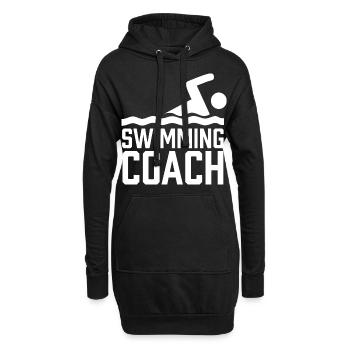 Entraîneur de natation Cours de natation Moniteur de natation - Sweat-shirt à capuche long Femme - noir - Devant
