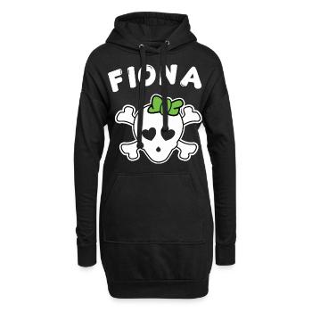 Pirate Fiona Design pour les filles et les femmes - Sweat-shirt à capuche long Femme - noir - Devant