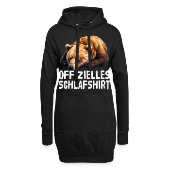 Chemise de sommeil officielle Ours - Sweat-shirt à capuche long Femme - noir - Devant