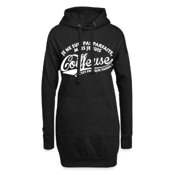 Parfaite Coiffeuse - Sweat-shirt à capuche long Femme - noir - Devant