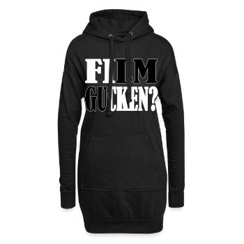 Film gucken? - Hoodie-Kleid - Schwarz - Vorne
