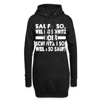 SAUF I SO - Hoodie-Kleid - Schwarz - Vorne
