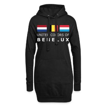 UNITED COLORS OF BENELUX white-lettered 400 dpi - Hoodie-Kleid - Schwarz - Vorne