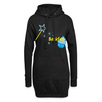Cupcaki Backfee - Hoodie-Kleid - Schwarz - Vorne
