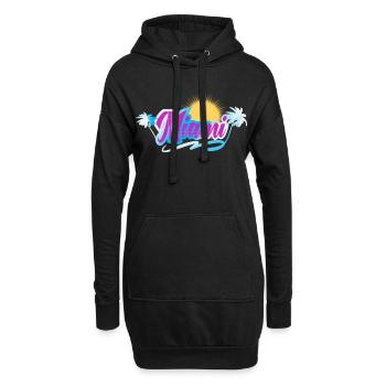 Miami - Hoodie-Kleid - Schwarz - Vorne
