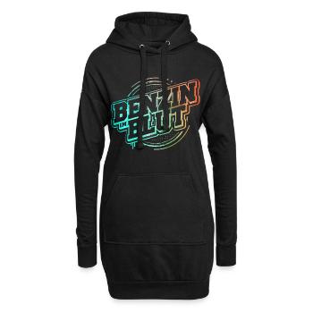 Benzin im Blut - Schrauber Bastler - Hoodie-Kleid - Schwarz - Vorne