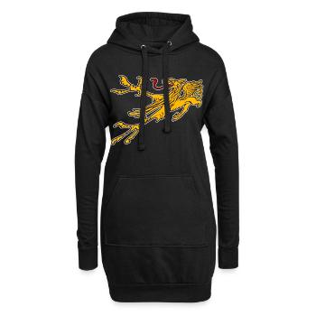 Greif von Rostock - Hoodie-Kleid - Schwarz - Vorne