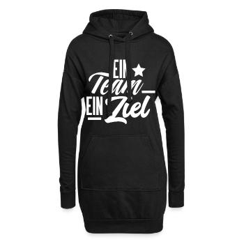 Team Crew Squad - Hoodie-Kleid - Schwarz - Vorne