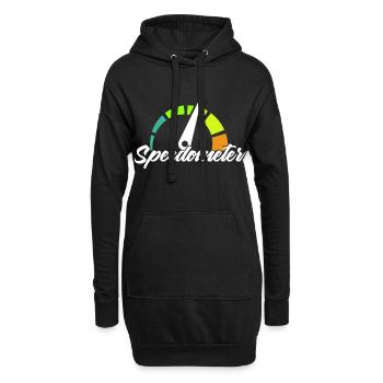 Speedometer - Hoodie-Kleid - Schwarz - Vorne