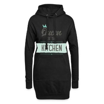 Cuire - Sweat-shirt à capuche long Femme - noir - Devant