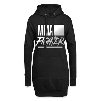 MMA Fighter - Sweat-shirt à capuche long Femme - noir - Devant