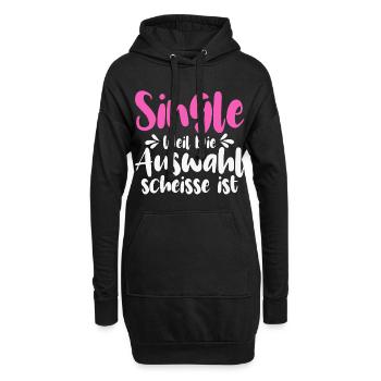 Single Weil Die Auswahl Scheisse Ist - Hoodie-Kleid - Schwarz - Vorne