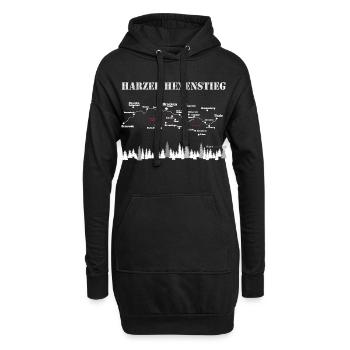 Harzer Hexenstieg - Hoodie-Kleid - Schwarz - Vorne